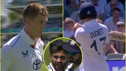 Watch -Nitish Kumar Reddy Gets Ben Duckett And Zak Crawley Wicket In Same Over ஒரே ஓவரில் இரண்டு விக்கெட்டுகளை வீழ்த்திய நிதிஷ் ரெட்டி - காணொளி