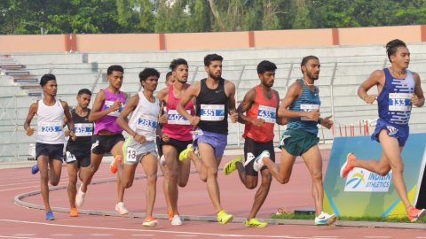 Patna: Athletes Compete in Men's Category at Indian Open Athletics Meet  