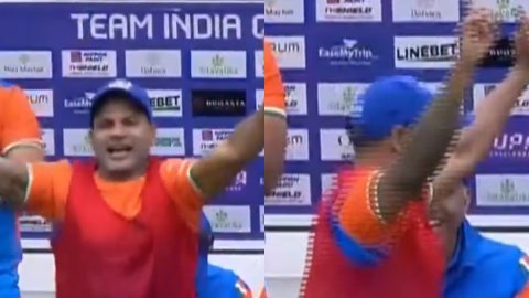 VIDEO: पीयूष चावला ने लिया विकेट, डगआउट में भांगड़ा करने लगे शिखर धवन