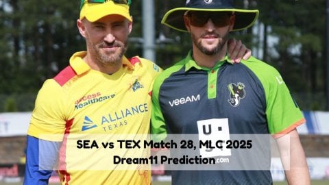 SEA vs TEX Dream11 Prediction Match 28, MLC 2025