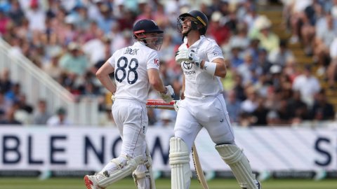 The batting from Harry Brook and Jamie Smith was second to none: Jonathan Trott (Credit: ICC/X) The batting from Harry Brook and Jamie Smith was second to none: Jonathan Trott (Credit: ICC/X)