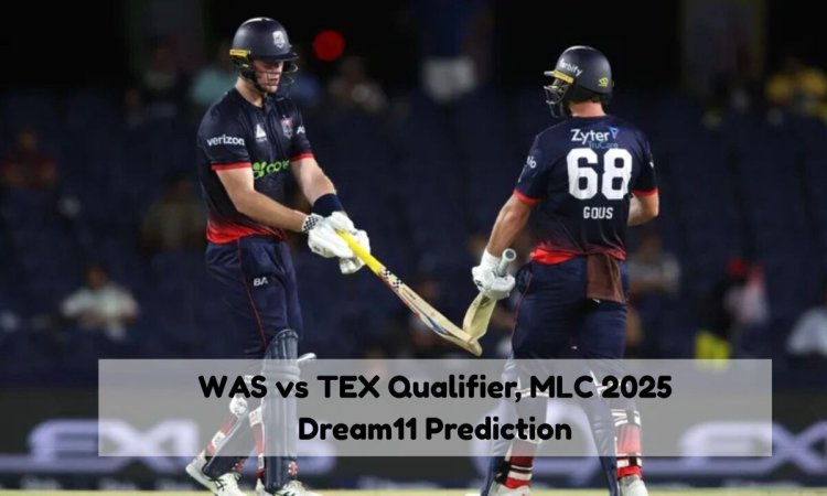 WAS vs TEX Dream11 Prediction Match Qualifier, MLC 2025