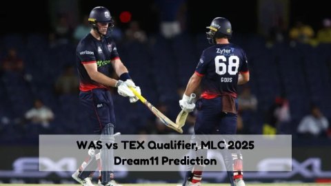 WAS vs TEX Dream11 Prediction Match Qualifier, MLC 2025