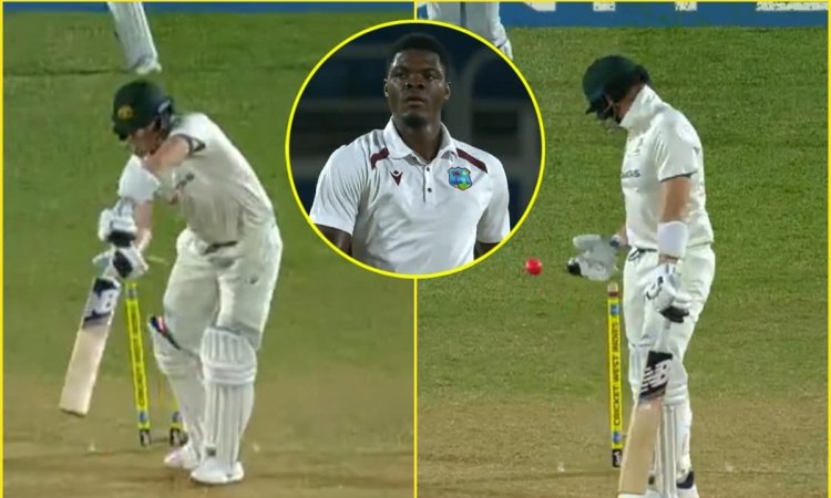 Alzarri Joseph Bowled Steve Smith In Wi Vs Aus 3rd Test - Watch ஸ்டீவ் ஸ்மித்தை க்ளீன் போல்டாக்கிய அல்ஸாரி ஜோசப் - காணொளி