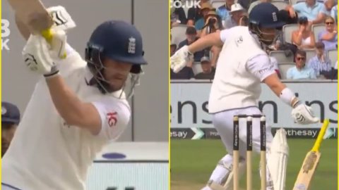 किस्मत के घोड़े पर सवार थे Ben Duckett! विकेट पर लगने वाला बैट, लेकिन बाल-बाल बचा इंग्लिश खिलाड़ी; द किस्मत के घोड़े पर सवार थे Ben Duckett! विकेट पर लगने वाला बैट, लेकिन बाल-बाल बचा इंग्लिश खिलाड़ी; द