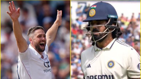 ENG vs IND 2nd Test: टीम इंडिया को लगा पहला झटका, Chris Woakes ने किया KL Rahul को Bowled ENG vs IND 2nd Test: टीम इंडिया को लगा पहला झटका, Chris Woakes ने किया KL Rahul को Bowled