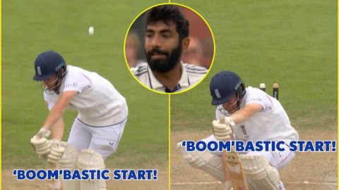 Liam Dawson ने टेके घुटने, Jasprit Bumrah ने बवाल बॉल डालकर किया क्लीन बोल्ड; देखें VIDEO Liam Dawson ने टेके घुटने, Jasprit Bumrah ने बवाल बॉल डालकर किया क्लीन बोल्ड; देखें VIDEO