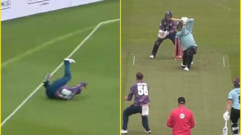 Kane Williamson ने तोड़ा Jason Roy का दिल, छक्के को किया कैच में तब्दील; देखें VIDEO