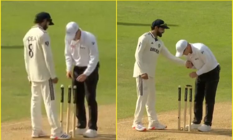 Ravindra Jadeja ने LIVE MATCH में लिए अंपायर से मज़े, क्या आपने देखा ये मज़ेदार VIDEO? Ravindra Jadeja ने LIVE MATCH में लिए अंपायर से मज़े, क्या आपने देखा ये मज़ेदार VIDEO?
