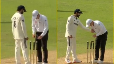 Ravindra Jadeja ने LIVE MATCH में लिए अंपायर से मज़े, क्या आपने देखा ये मज़ेदार VIDEO? Ravindra Jadeja ने LIVE MATCH में लिए अंपायर से मज़े, क्या आपने देखा ये मज़ेदार VIDEO?