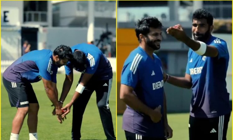 ENG vs IND 3rd Test: Shardul Thakur ने छुए Jasprit Bumrah के पैर, क्या आपने देखा ये मज़ेदार VIDEO? ENG vs IND 3rd Test: Shardul Thakur ने छुए Jasprit Bumrah के पैर, क्या आपने देखा ये मज़ेदार VIDEO?