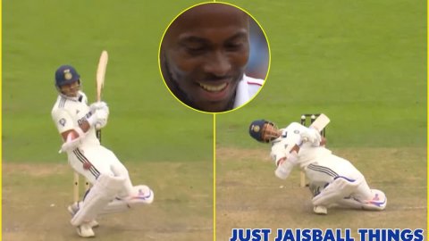 Jofra Archer ने डाला बुलेट बॉल, Yashasvi Jaiswal ने गिरते हुए भी मार दिया चौका; देखें VIDEO