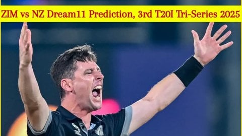 ZIM vs NZ Dream11 Prediction, 3rd T20I Tri-Series 2025: मैट हेनरी को बनाएं कप्तान, यहां देखें Fantas