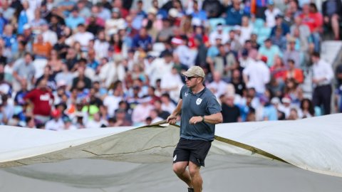 5th Test: Rain brings early end to riveting day four, sets stage for thrilling day five (ld)