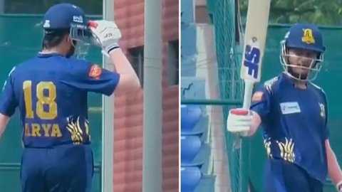 VIDEO: Priyansh Arya का IPL वाला पावर मोड DPL में भी ऑन! 52 गेंदों में जड़ डाली तूफानी सेंचुरी