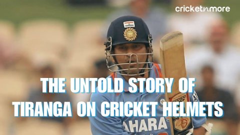 Sachin Tendulkar Tiranga on Helmet