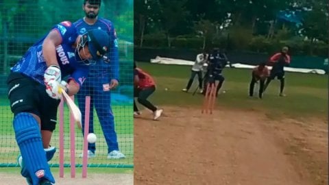 Vaibhav Suryavanshi की ताकत ने उड़ाए होश, कैमरा क्रू बाल-बाल बचा घायल होने से; नहीं विश्वास तो देख ल