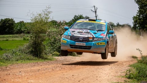 Adith KC and Harish KN pair take lead in Dakshin Dare after Day 2
