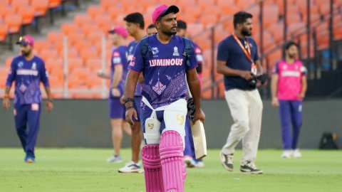 Ahmedabad: Practice session ahead of the IPL match between GT vs RR