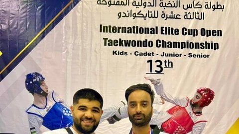 Baramulla’s Danish wins bronze for India at International Taekwondo Championship in Jordan