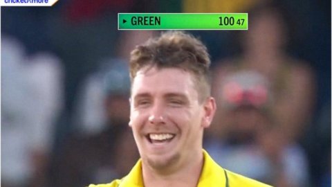 कैमरून ग्रीन ने 47 गेंदों में ठोकी वनडे में सेंचुरी, 6 चौके और 8 छक्के लगाकर मचाई जमकर तबाही