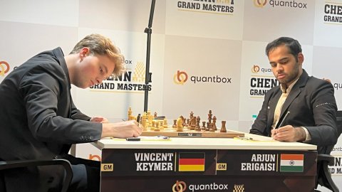 Chennai Grandmasters 2025: Vincent Keymer, Arjun Erigaisi play out a draw; Awonder beats Pranav