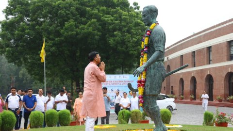 Committed to making India global hub for sporting excellence: PM Modi extends greetings on National 