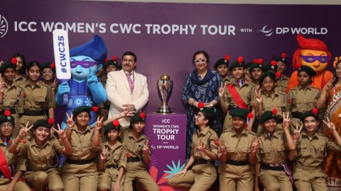 ICC Women’s World Cup 2025 trophy tour ignites excitement in Indore