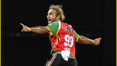 Imran Tahir Equal Lasith Malinga Big T20 Record During Vs Abf Match Cpl 2025 டி20 கிரிக்கெட்டில் சாதனைகளை நிகழ்த்திய இம்ரான் தாஹிர்!
