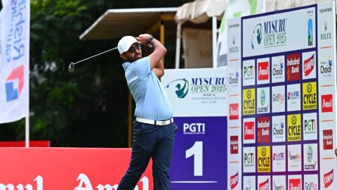 Mysuru Open golf: Sandhu fires 65 to maintain one-shot lead after Round 2