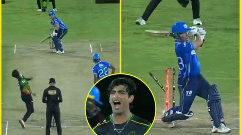 CPL 2025: Naseem Shah ने डाला बुलेट बॉल, Tim Seifert के उड़ गए तोते; देखें VIDEO