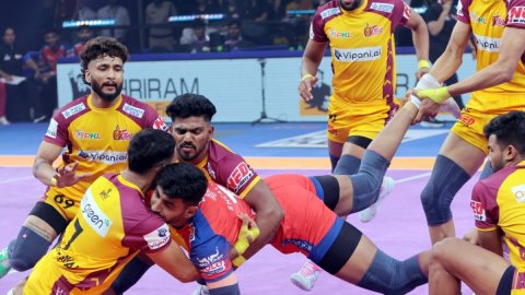 PKL Season 12: Sumit, Gagan Gowda shine as UP Yoddhas take down Telugu Titans 40-35 
