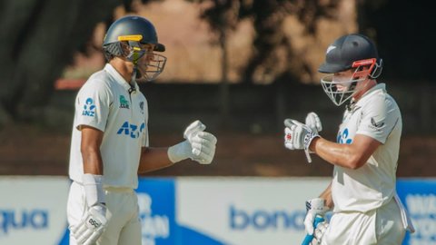 2nd Test, Day 2: கான்வே, ரச்சின், நிக்கோலஸ் சதம்; 600-ஐ கடந்த நியூசிலாந்து!