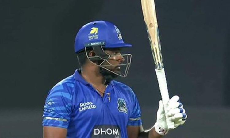 SANJU SAMSON DOMINANCE IN KCL fourth consecutive fifty plus in the tournament 
