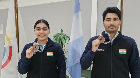 Saurabh-Suruchi bags 10m air pistol mixed team bronze at Asian Shooting Championships