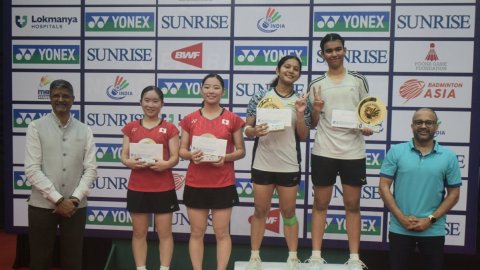 Unseeded Vansh-Shravani & Aanya-Angela win doubles gold at India Junior International Grand Prix