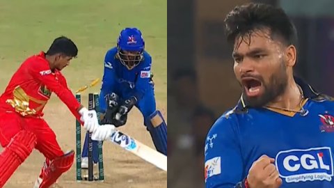 VIDEO: UP T20 लीग में रिंकू सिंह ने गेंद से काटा बवाल, पहली बॉल पर विकेट लेकर मनाया ज़बरदस्त जश्न