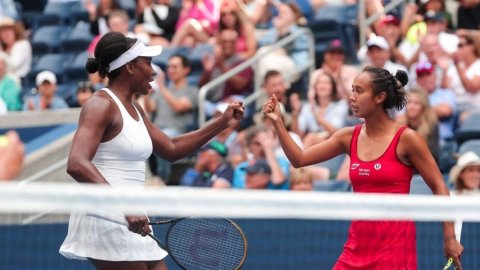 US Open: Venus-Fernandez prevail into women's doubles second round