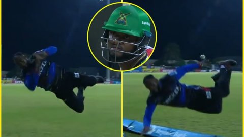 VIDEO: ये नहीं देखा तो कुछ नहीं देखा! CPL 2025 के मैच में Fabian Allen ने उड़ते हुए रोक दिया SIX