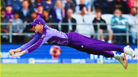 Harry Brook ने The Hundred में करिश्मे को दिया अंजाम, Superman Style में पकड़ा फ्लाइंग कैच; देखें VI