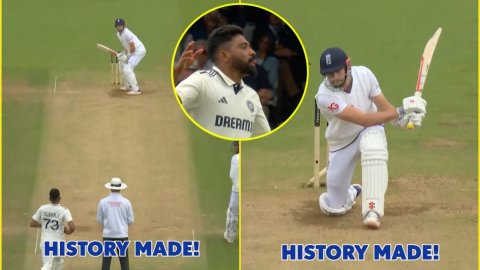Gus Atkinson के तो उड़ गए तोते, Mohammed Siraj ने रॉकेट यॉर्कर डालकर उखाड़ फेंका स्टंप; देखें VIDEO