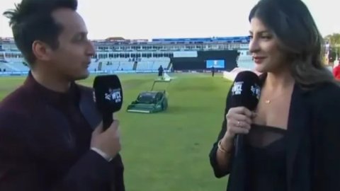 VIDEO: 'मैं तुम्हें प्रपोज़ करने वाला हूं',  WCL के मालिक ने प्रेजेंटर को ये लाइव कैमरा पर क्या कह द