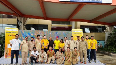 With aim of an obesity and pollution-free nation, 34th edition of Fit India Sundays on Cycle honours