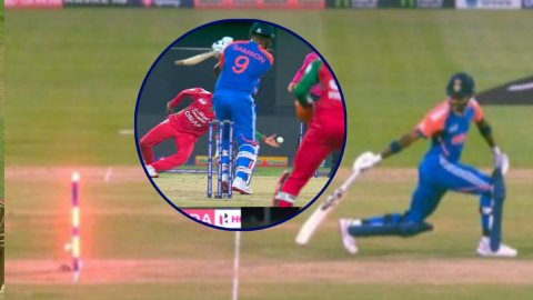 Sanju Samson का शॉट बना मुसीबत! Hardik Pandya को रन आउट होकर लौटना पड़ा पवेलियन; देखिए VIDEO