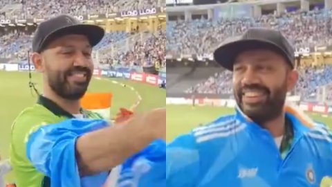 VIDEO: पाकिस्तान को हारता देख पाक फैन ने स्टेडियम में बदली जर्सी, इंडियन फैंस ने लिए मज़े 