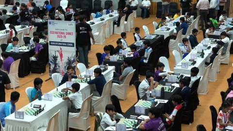 Adani International School hosts ISSO National Games Chess Competition