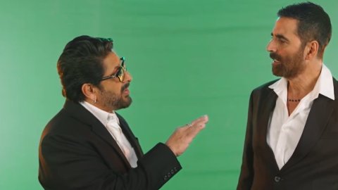 Akshay Kumar & Arshad Warsi fight it out in Kabaddi ring before their final face-off in court