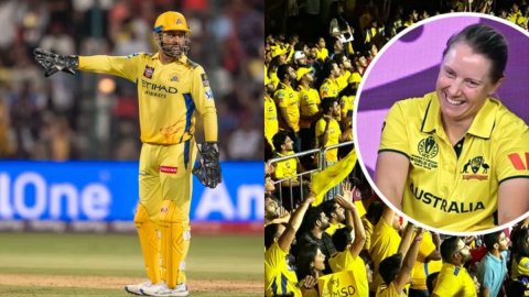 'एमएस धोनी की CSK जर्सी में आएं', एलिसा हीली ने वर्ल्ड कप मैचों में इंडियन फैंस से की खास अपील 'एमएस धोनी की CSK जर्सी में आएं', एलिसा हीली ने वर्ल्ड कप मैचों में इंडियन फैंस से की खास अपील