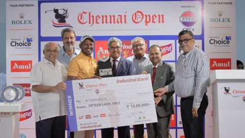 Chennai Open 2025: Thangaraja triumphs with a hard-fought 73 on final day