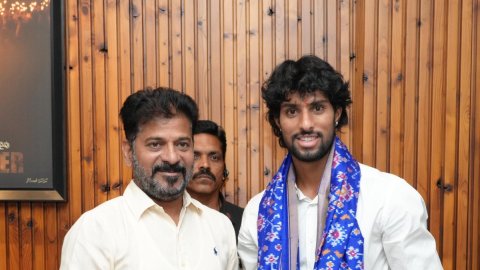 Cricketer Tilak Varma calls on Telangana CM Revanth Reddy